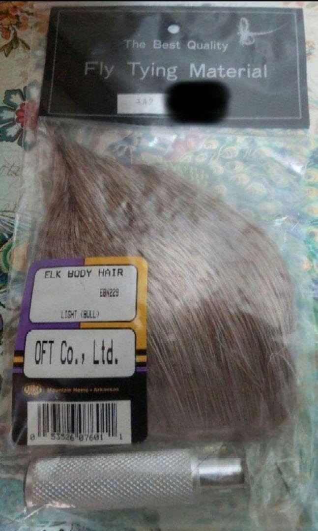 エルクヘア ナチュラル ヘアスタッカー フライフィッシング 釣り道具